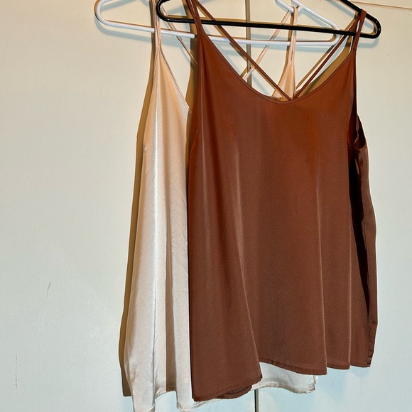 Two Satin Spaghetti Strap Camisoles - Picture 2 of 12